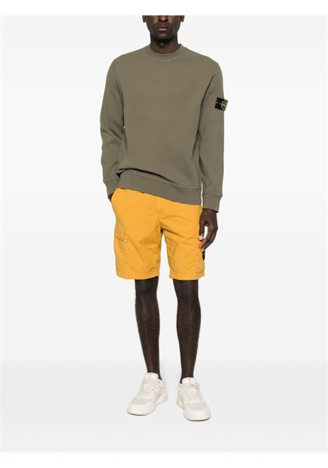 felpa 6100056 uomo verde militare STONE ISLAND | L1S15 6100056 S0044V005G